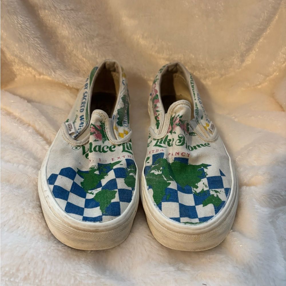 Vans Eco Theory Classic Slip on Shoe EUC Women’s Size 7 - Picture 2 of 8